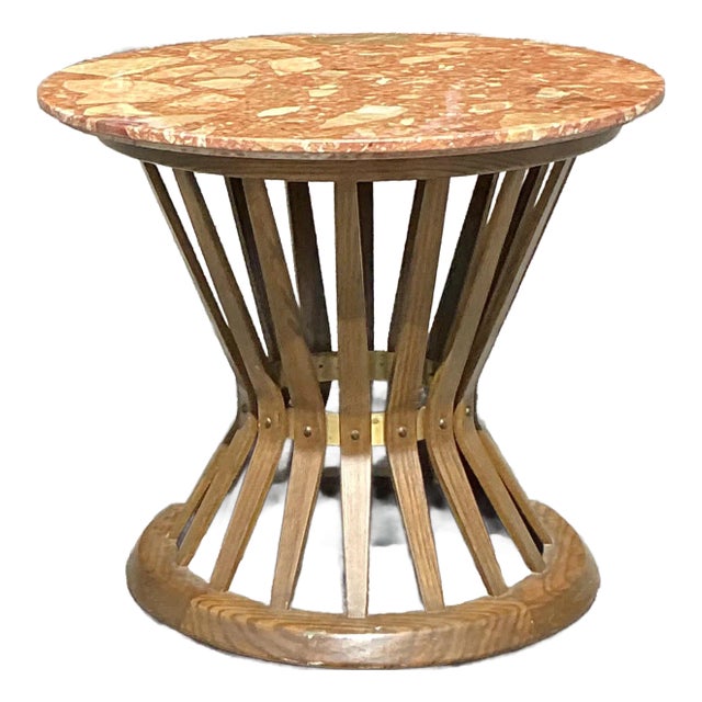 Vintage MCM Edward Wormley for Dunbar Terrazzo Top Side Table For Sale