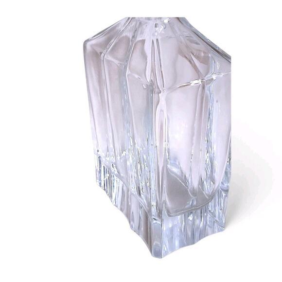 1970s Nachtmann Decanter Leaded Crystal Clear Whiskey Bar Square Classy Luxury For Sale In San Diego - Image 6 of 11