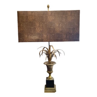Hollywood Regency Lamp in Gilded Brass, 1960s For Sale
