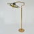 Italian Swing Arm Floor Lamp in Brass with Original Black Shade, 1950s For Sale - Image 3 of 17