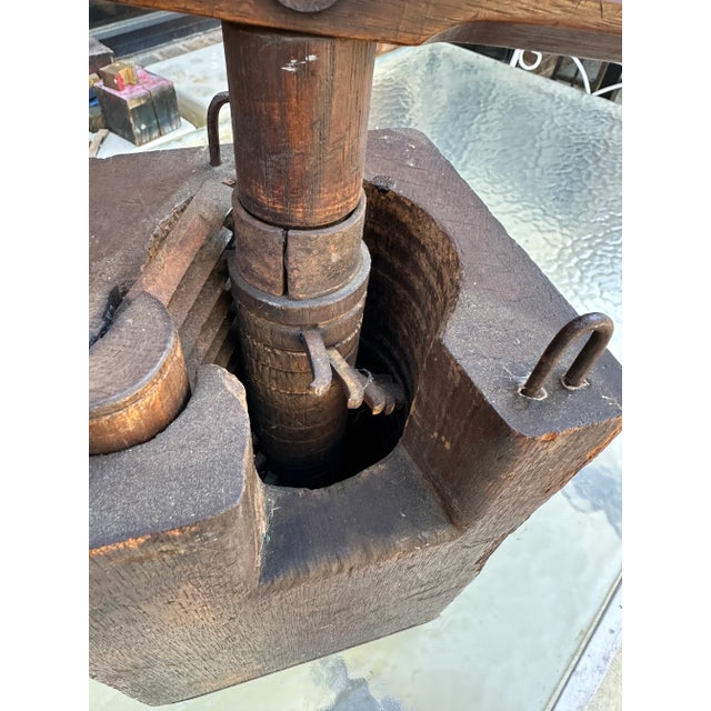 1970s Wooden Shelf Grinder Box For Sale - Image 10 of 11