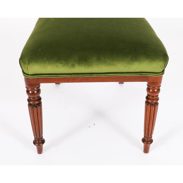 Green Antique Regency Dining Chairs, Set of 6 For Sale - Image 8 of 13