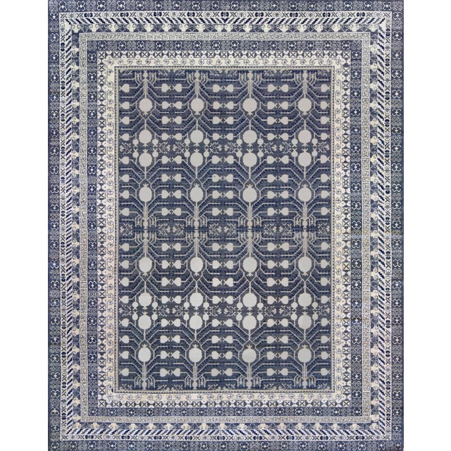 Mansour Modern Handwoven Khotan Style Wool Rug For Sale In Los Angeles - Image 6 of 6