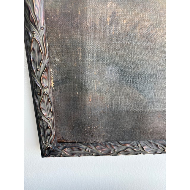 Wood Antique Hudson Valley Oil Painting of an Upstate Waterfall, Framed For Sale - Image 7 of 14