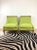 Mid-Century Modern Vintage 1960s Mid Century Modern Green Boucle Upholstered Drexel Slipper Chairs, a Pair For Sale - Image 3 of 9