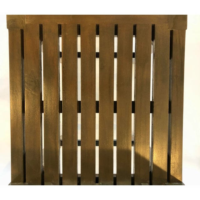 Brown Guildmaster Teak Patio Barstools - a Pair For Sale - Image 8 of 12