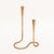 Pair of Illums Bolighus Modernist Brass Candlestick Holders For Sale In New York - Image 6 of 11