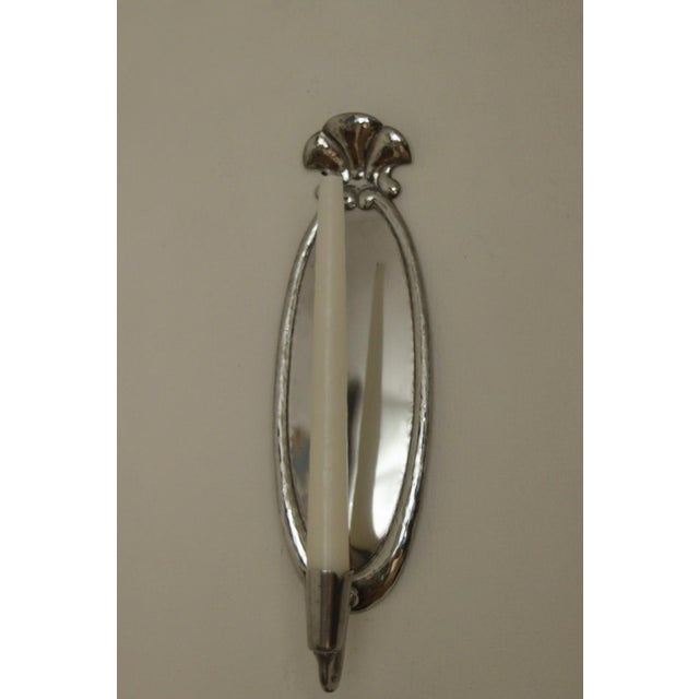 Swedish Grace Pewter Sconces by Svenskt, Set of 2 For Sale - Image 4 of 18