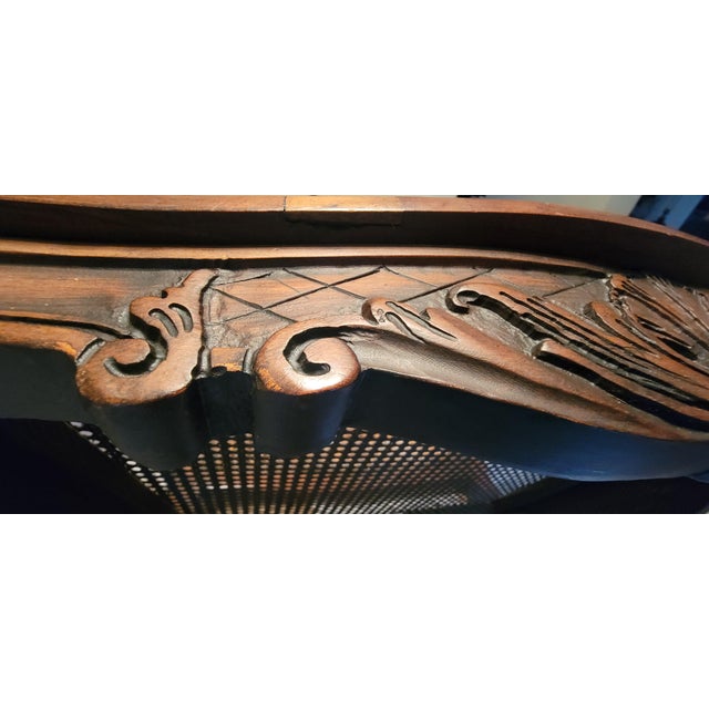 Pair of Antique French Louis XV Style Carved Armchairs For Sale - Image 15 of 18