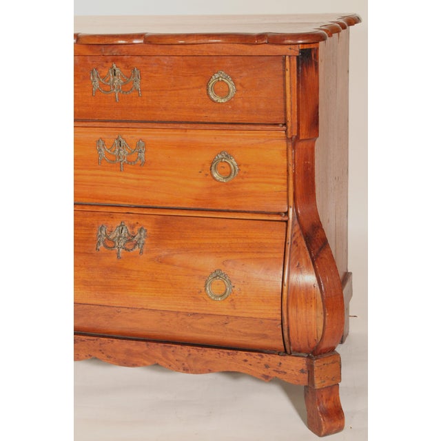 Dutch Fruit Wood Kettle Base Chest of Drawers For Sale In Los Angeles - Image 6 of 13