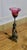 French Iron and Toleware Lamp with Ruby and Gold Leaf Glass Shade, 1890s For Sale - Image 4 of 7