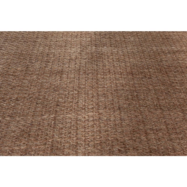 Contemporary Brown Abaca Rug by Doris Leslie Blau Size: 15'0" × 22'0" (457 × 670 cm) This contemporary handmade abaca rug...