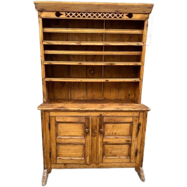 Antique Irish Yellow Pine Hutch Cabinet, Circa 1860s For Sale - Image 10 of 10