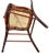 Antique American Hand Carved Walnut Accent Chair Wit Woven Cane Seat For Sale - Image 6 of 18