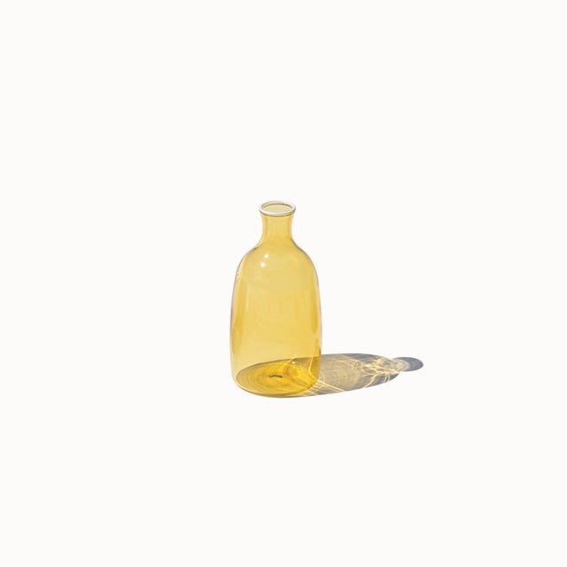 Contemporary Un Fiore Vase 35 - Golden Yellow For Sale - Image 3 of 6