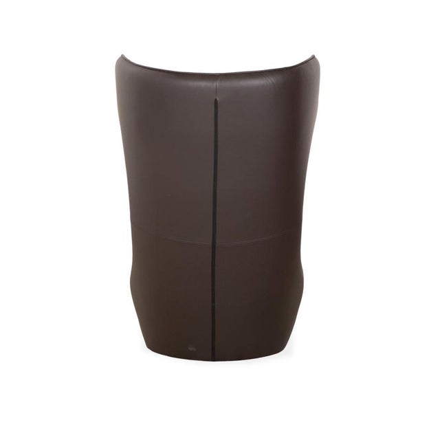 Set of Freistil 149 Chair with Ottoman in Leather by Rolf Benz For Sale - Image 9 of 15