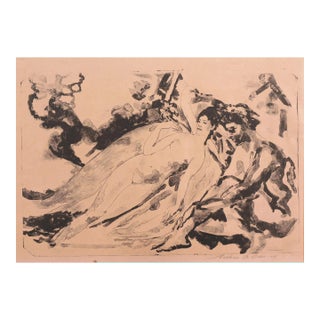 'Lida and the Swan' by Arthur B Davies, New York Armory Show, Ashcan School, New York Museum of Modern Art, Los Angeles County Museum of Art For Sale