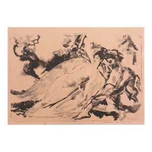 'Lida and the Swan' by Arthur B Davies, New York Armory Show, Ashcan School, New York Museum of Modern Art, Los Angeles County Museum of Art
