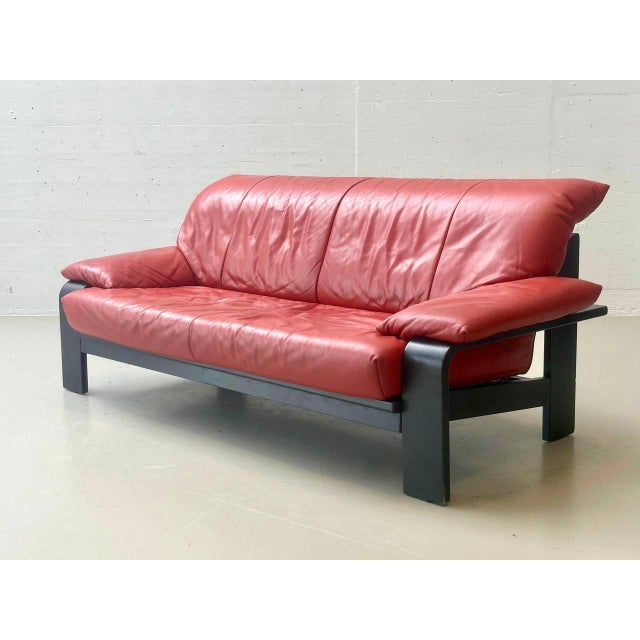 Vintage Leather Sofa from Ligne Roset, 1980s For Sale - Image 13 of 16
