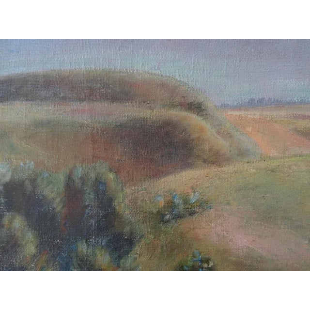1960s Bernards Mednitis, Hills, Oil on Canvas, 1960s For Sale - Image 5 of 9