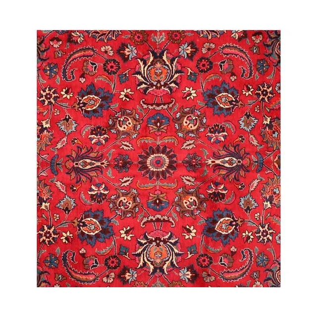 1960s Persian Mashad Area Rug 10’0″ X 16’5″ For Sale - Image 4 of 6