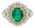 Gia Certified Emerald in a Bespoke Heirloom Setting For Sale