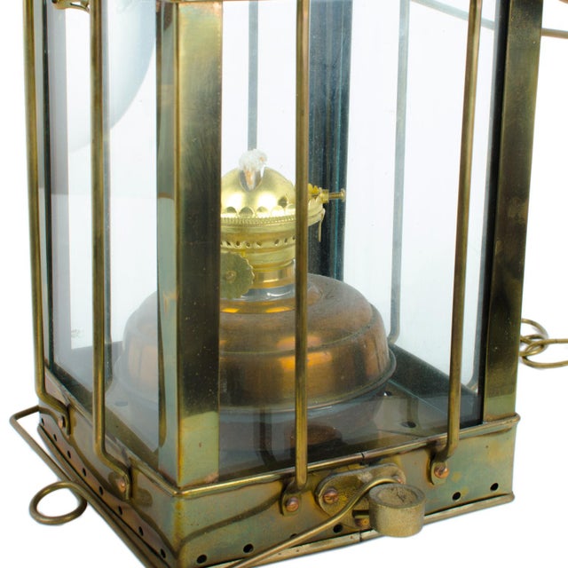 Neptune Brass Maritime Ship’s Cargo Lantern Chairish