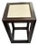 Wood and Cream Lacquer Side Table For Sale