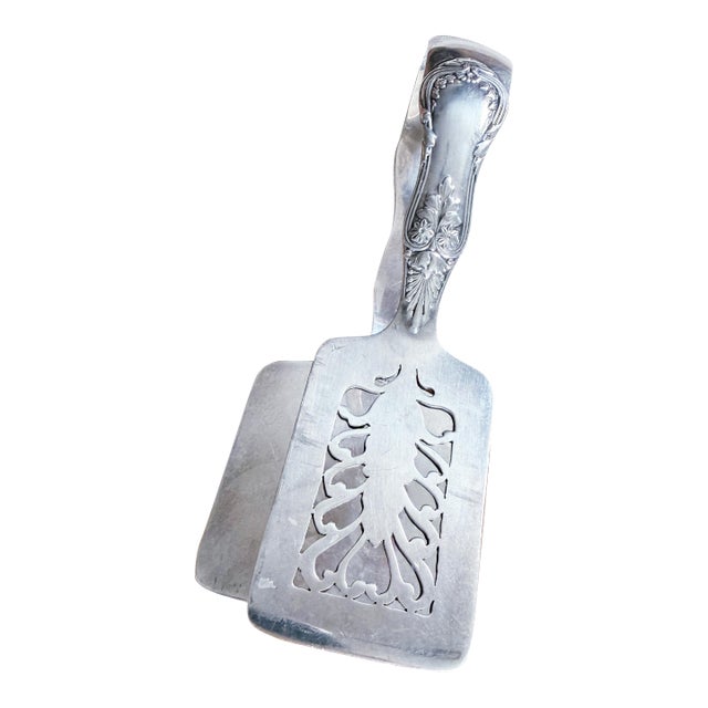 Late 19th Century Tiffany & Co Silver Plated Asparagus Tongs For Sale