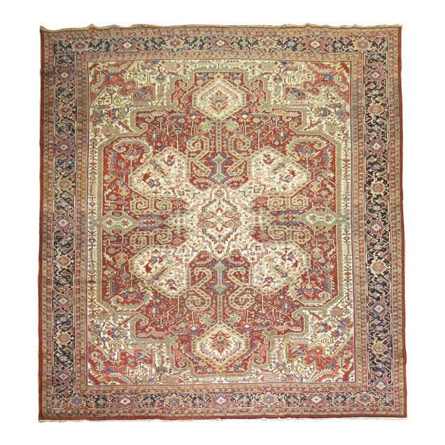 Antique Persian Heriz Rug - 4'1" x 14'9" For Sale