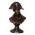 19th Century Italian Two-Tone Spelter Bust of Napoleon Signed Colombo Dated 1885 For Sale