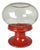Large Space Age Candleholder or Lantern in Glass and Ceramic, 1970s For Sale