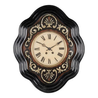 19th Century Napoleon III French Wall Clock For Sale