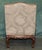 Antique French Walnut Armchair with Silk Damask Upholstery, 1880s For Sale - Image 12 of 17