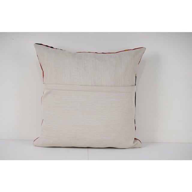 Handcrafted Suzani Pillow Cover For Sale - Image 4 of 4