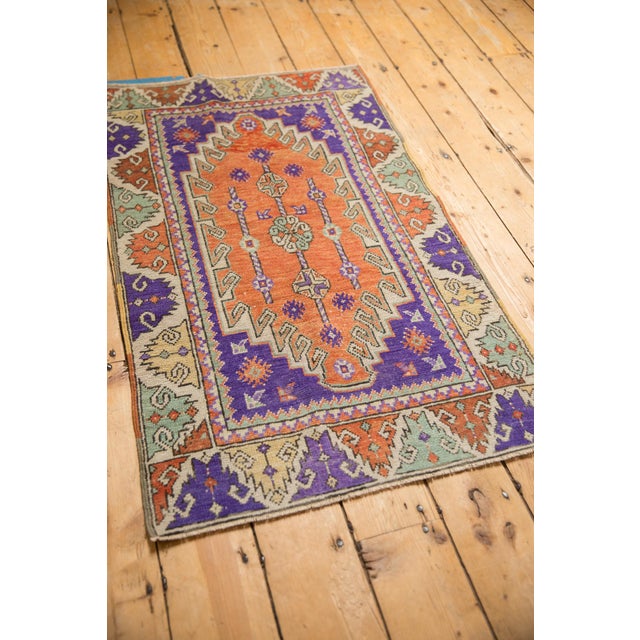 Vintage Distressed Oushak Rug - 2'5" x 3'11" For Sale - Image 9 of 9