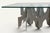 Minimalist Sculptural Coffee Table in Metal and Glass, 1980s For Sale - Image 9 of 18