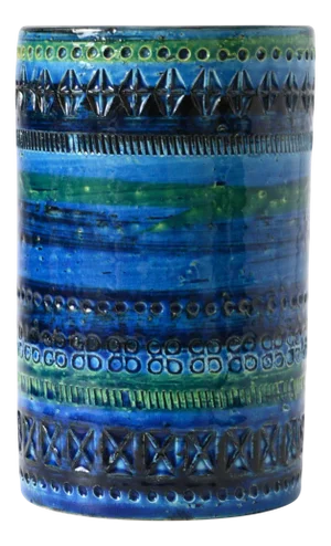 Rimini Blu Vase by Aldo Londi for Bitossi, 1960s