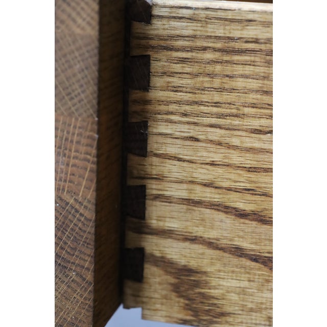 Oakwood Interiors Solid Oak Carved French Country 4-Drawer Dresser With Cedar-Lined Oak Drawers For Sale - Image 12 of 14