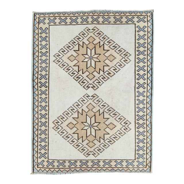 Turkish Vintage Rug 2'10" x 3'8" #21108 For Sale