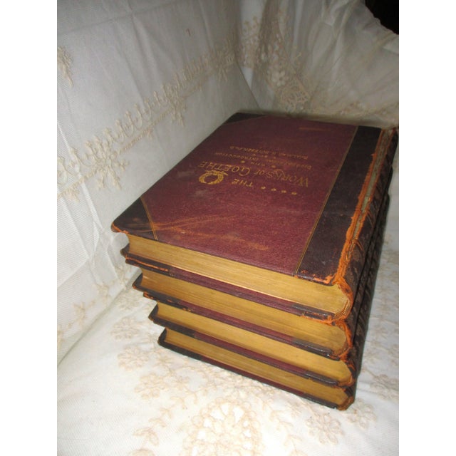 Traditional The Works of Goethe 1st Edition 1885 Plublisher George Barrie Illustrated by Best German Artists 4 Volume For Sale - Image 3 of 12