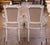 Pair of 19th Century French Louis XVI Painted Armchairs With Upholstered Seats For Sale - Image 9 of 10
