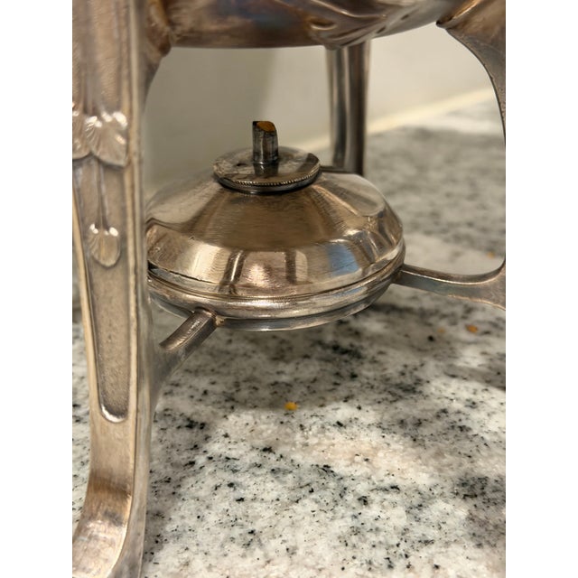 1870s Reed & Barton Egyptian Revival Silverplate Samovar With Lion Finial For Sale - Image 13 of 17