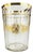 Antique Bohemian Gilded Glass, 1700 For Sale