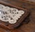 Early 20th Century French Art Populaire Walnut and Glass Serving Tray For Sale - Image 12 of 12