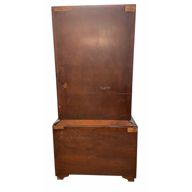 Art Deco Paul Frankl for Johnson Furniture Mahogany & Cork Buffet Cabinet For Sale - Image 12 of 12