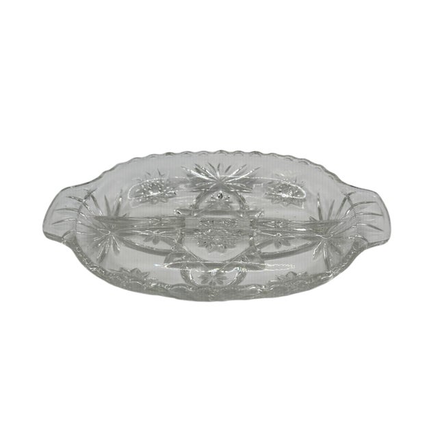 Vintage Kromex Glass and Chrome Divided Tray For Sale - Image 9 of 12