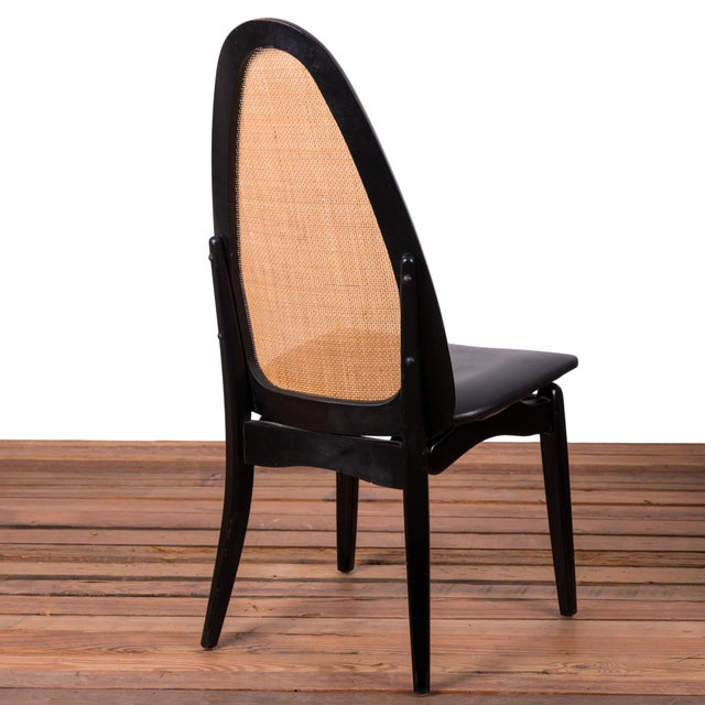 MidCentury Stakmore Cane Back Folding Chairs Set of 6 Chairish