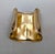 Vintage 1977 Signed Napier Ad Piece Goldtone Wide Wavy Cuff Bracelet For Sale - Image 11 of 11