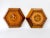 Matched pairs of hand-tooled leather wall clocks are rarely found, particularly in this size and condition. These...